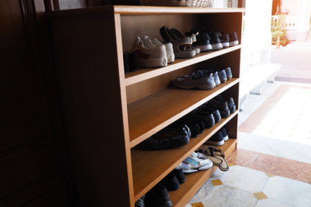 wooden shoe cabinet
