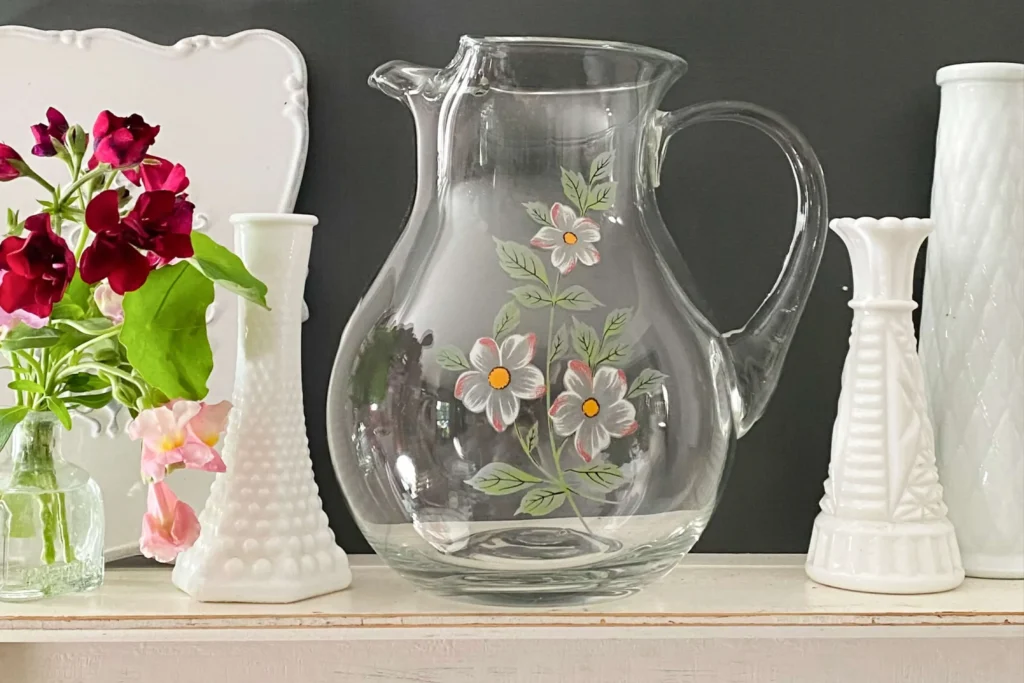 Antique-Inspired Glass Pitchers for Timeless Table Settings